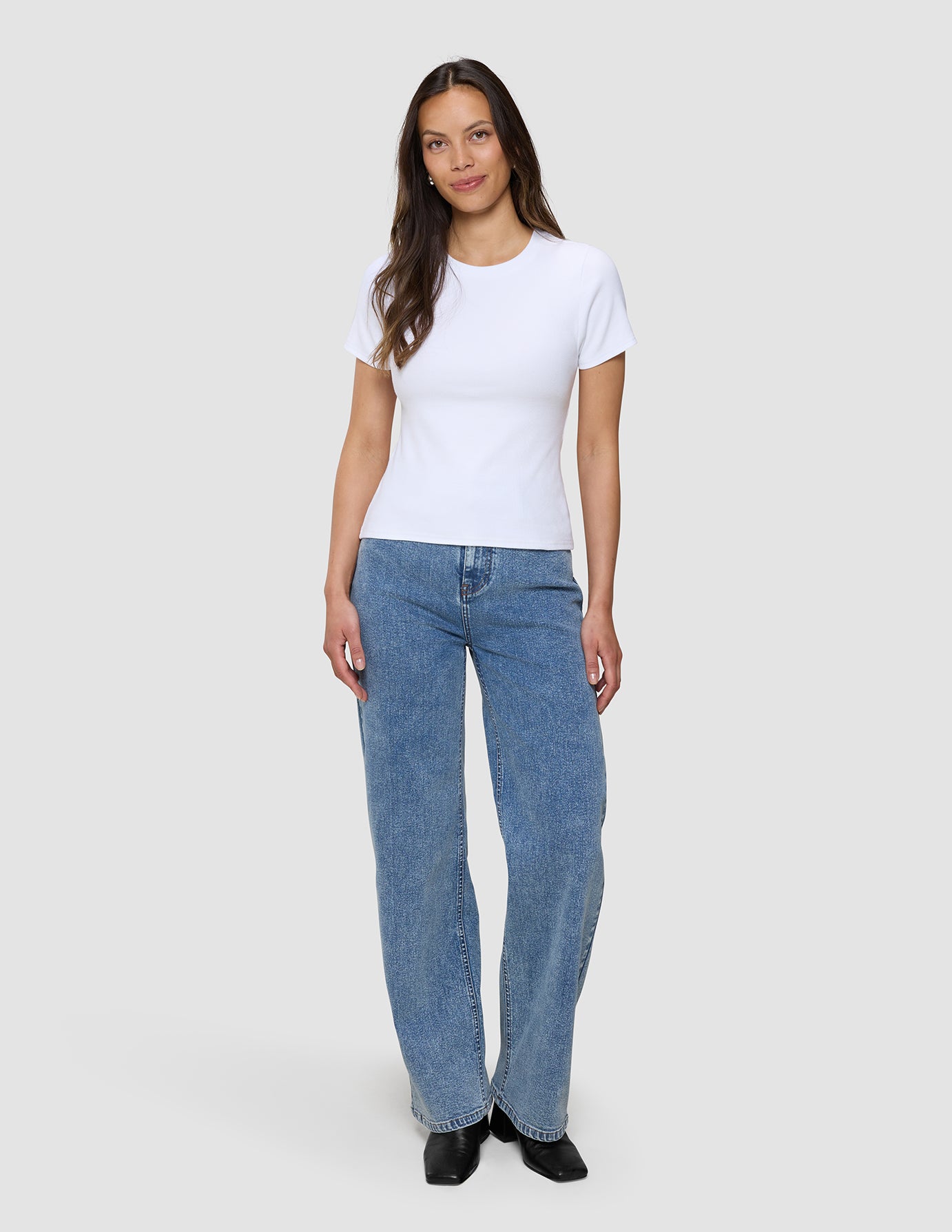 Rib T-Shirt White